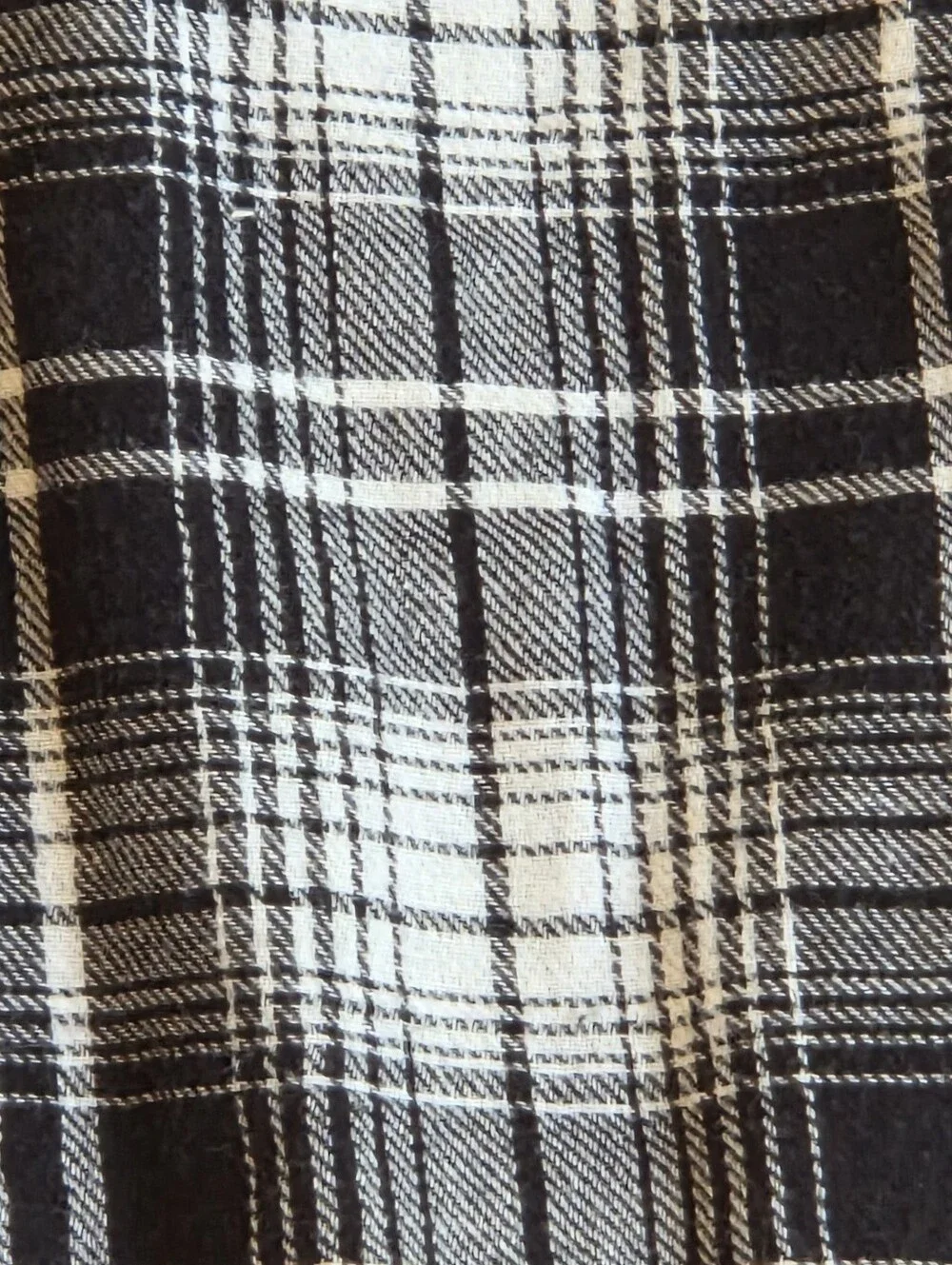 Polo Ralph Lauren Double Face Black White Plaid Flannel Cotton Button Down XXL